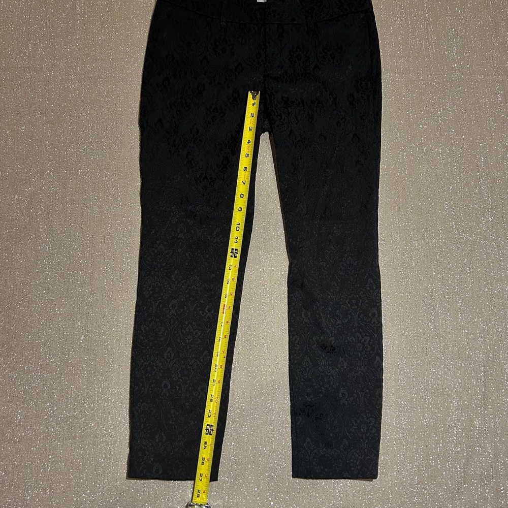 Old Navy “The Diva” black jacquard ankle pants, size 6 - Picture 10 of 12